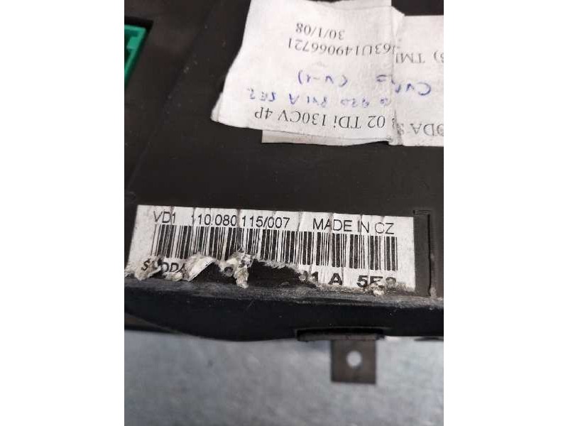 Recambio de cuadro instrumentos para skoda superb (3u4) 1.9 tdi referencia OEM IAM 110080115007  