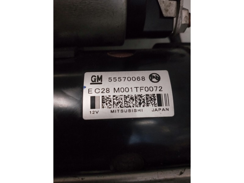 Recambio de motor arranque para opel astra j lim. selective referencia OEM IAM 55570068   Recambio de motor arranque para opel astra j lim. selective referencia OEM IAM 55570068