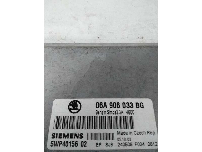 Recambio de centralita motor uce para skoda octavia berlina (1u2) 1.6 referencia OEM IAM 5WP4015602 06A906033BG 33A4600