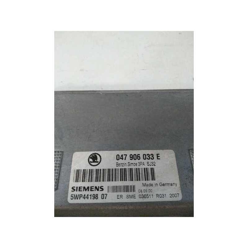 Recambio de centralita motor uce para skoda fabia (6y2/6y3) 1.4 referencia OEM IAM 5WP4419807 047906033E 3PASJ32