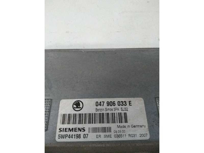 Recambio de centralita motor uce para skoda fabia (6y2/6y3) 1.4 referencia OEM IAM 5WP4419807 047906033E 3PASJ32
