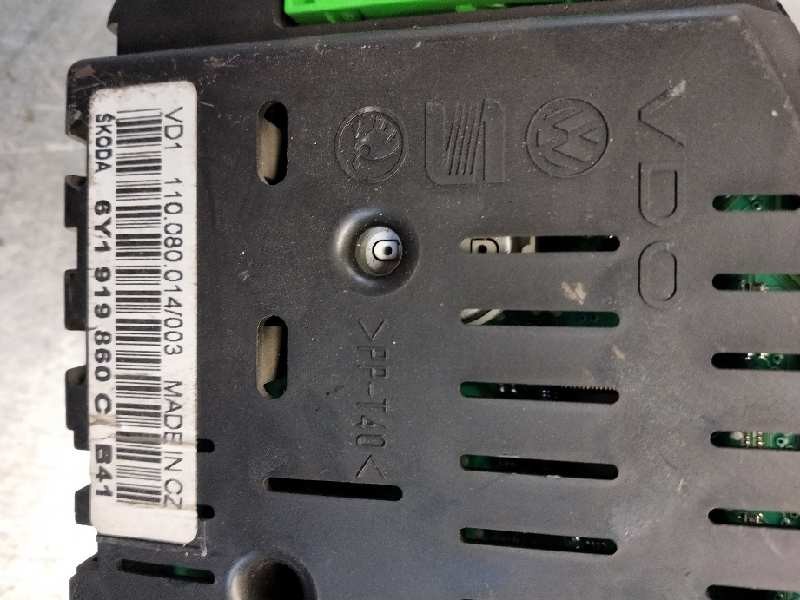 Recambio de cuadro instrumentos para skoda fabia (6y2/6y3) 1.4 referencia OEM IAM 110080014003 6Y1919860C 