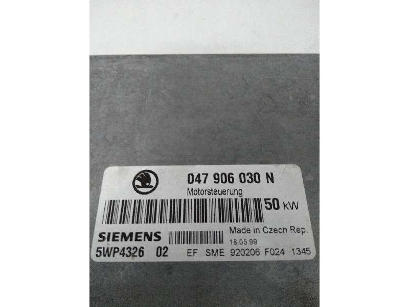 Recambio de centralita motor uce para skoda felicia berlina ( 791) referencia OEM IAM 5WP432602 047906030N 