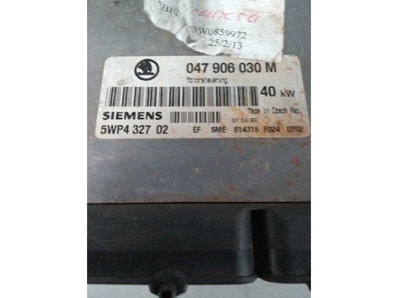 Recambio de centralita motor uce para skoda felicia pickup 1.3 referencia OEM IAM 5WP432702 047906030M 