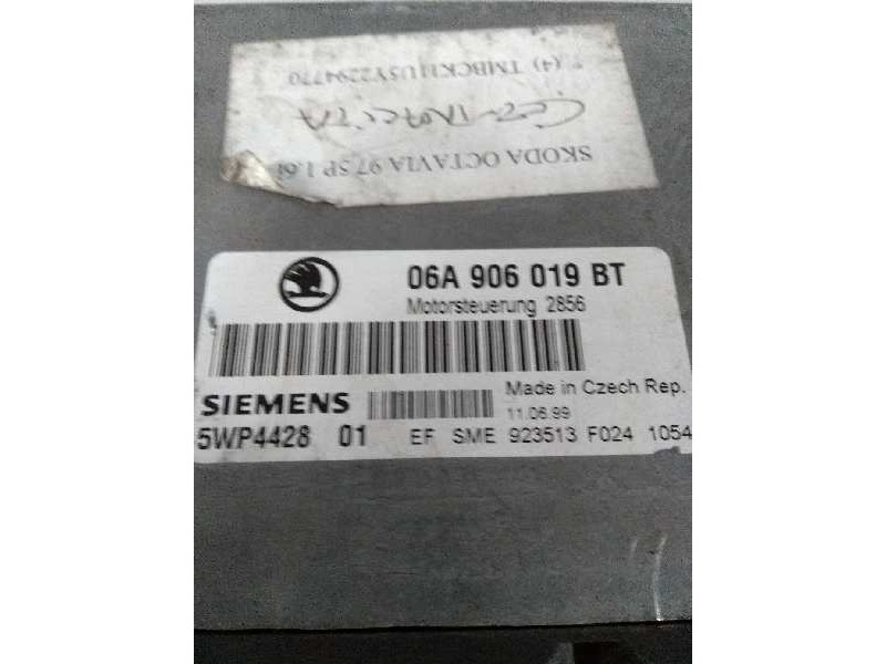 Recambio de centralita motor uce para skoda octavia berlina (1u2) 1.6 referencia OEM IAM 06A906019BT 5WP442801 2856 Recambio de centralita motor uce para skoda octavia berlina (1u2) 1.6 referencia OEM IAM 06A906019BT 5WP442801 2856