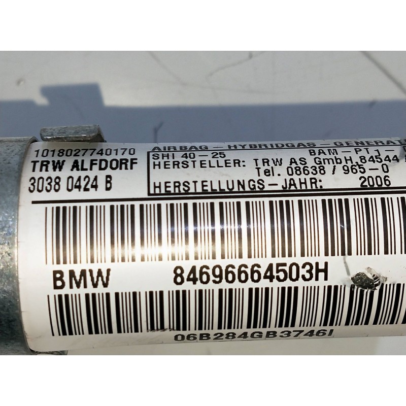 Recambio de airbag cortina delantero izquierdo para bmw serie 3 berlina (e90) 2.0 16v diesel cat referencia OEM IAM 84696664503H