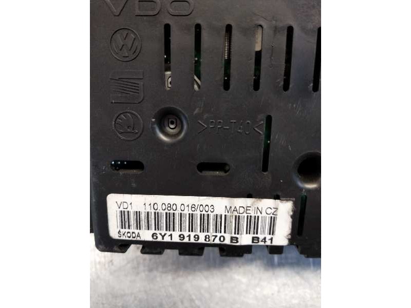 Recambio de cuadro instrumentos para skoda fabia (6y2/6y3) 1.4 16v referencia OEM IAM 6Y1919870B 110080016003 