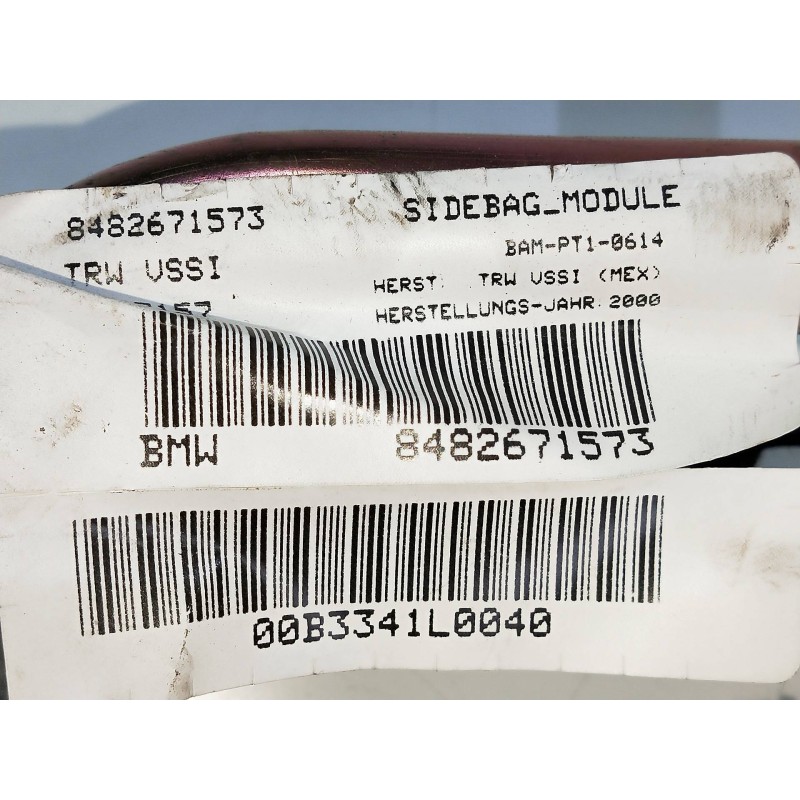 Recambio de airbag cortina delantero izquierdo para bmw x5 (e53) 4.4 v8 32v cat (m62) referencia OEM IAM 8482671573  