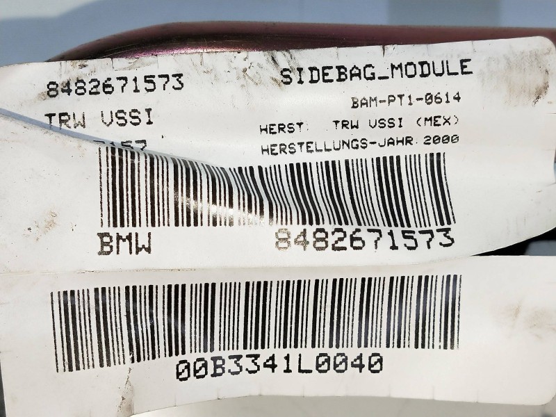 Recambio de airbag cortina delantero izquierdo para bmw x5 (e53) 4.4 v8 32v cat (m62) referencia OEM IAM 8482671573  