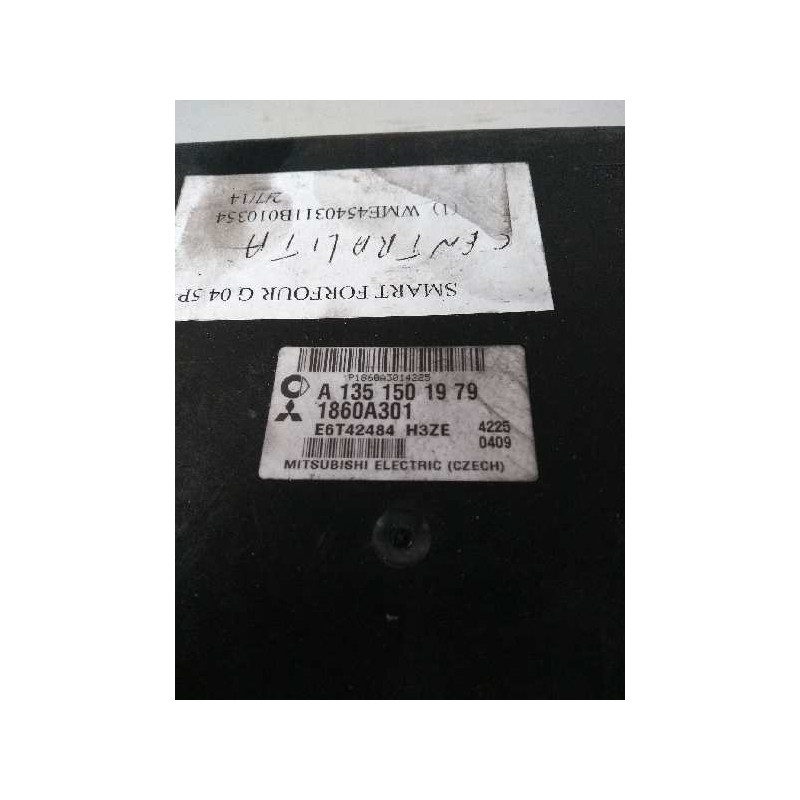 Recambio de centralita motor uce para smart forfour 1.3 cat referencia OEM IAM A1351501979 1860A301 E6T42484 H3ZE