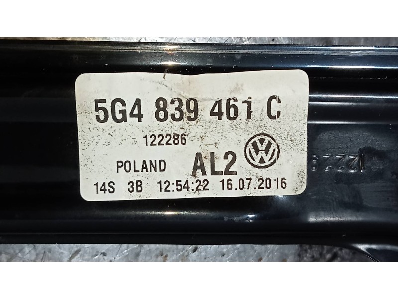 Recambio de elevalunas trasero izquierdo para volkswagen golf vii lim. (bq1) sport referencia OEM IAM 5G4839461C  