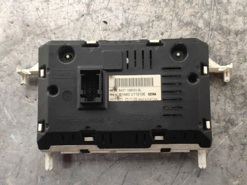 Recambio de pantalla multifuncion para ford fiesta (cb1) ambiente referencia OEM IAM 8A6T18B955BL  