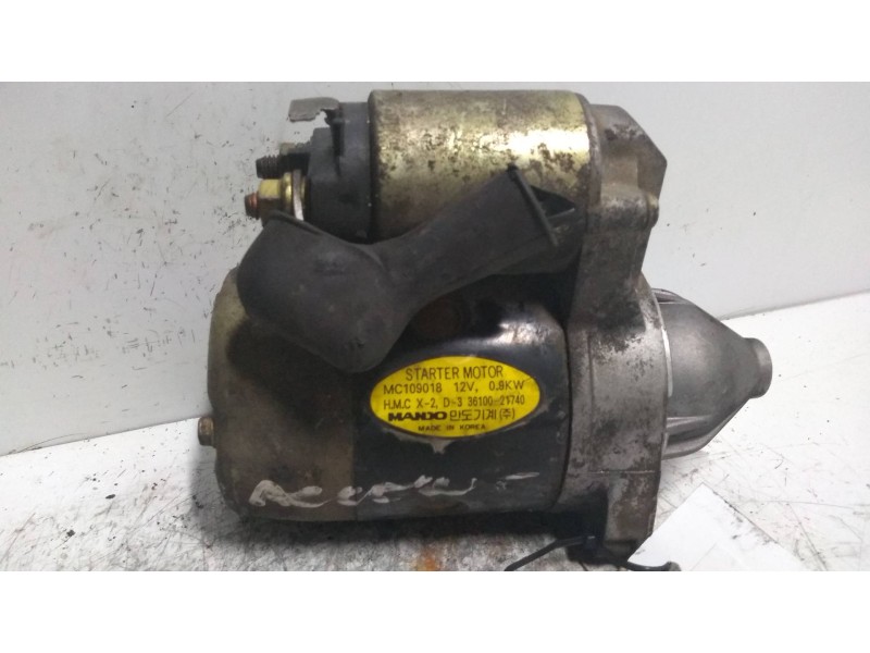 Recambio de motor arranque para hyundai accent (x3) 1.5 gs referencia OEM IAM 3610021740 MANDO 