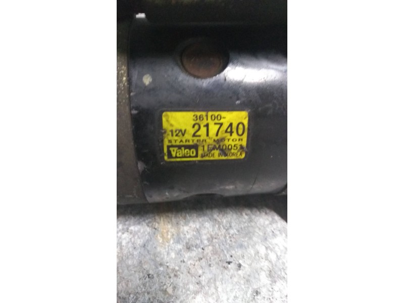Recambio de motor arranque para hyundai accent (x3) 1.5 gs referencia OEM IAM 3610021740 VALEO  Recambio de motor arranque para hyundai accent (x3) 1.5 gs referencia OEM IAM 3610021740 VALEO