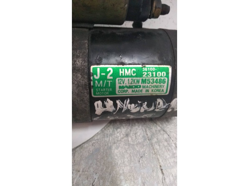 Recambio de motor arranque para hyundai coupe (j2) 2.0 fx coupe referencia OEM IAM 3610023100 M53486  Recambio de motor arranque para hyundai coupe (j2) 2.0 fx coupe referencia OEM IAM 3610023100 M53486