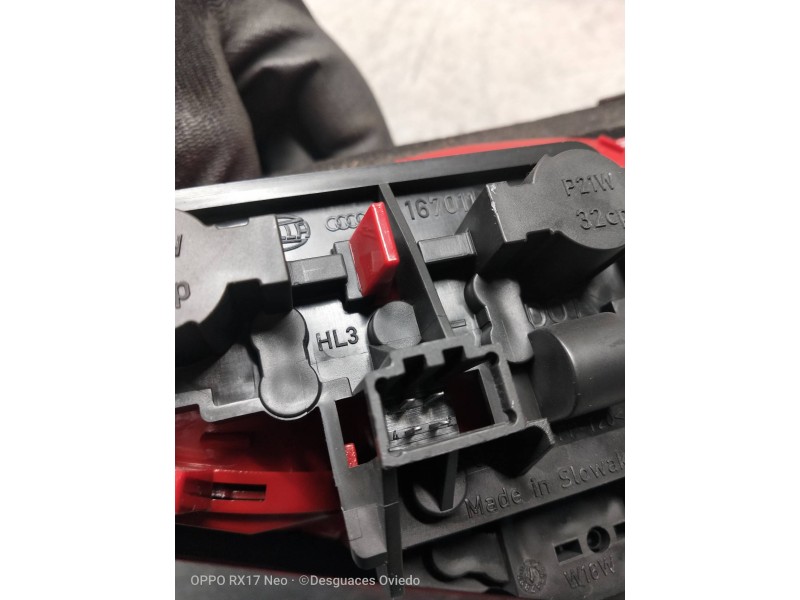 Recambio de piloto trasero izquierdo interior para audi a4 ber. (b8) referencia OEM IAM    Recambio de piloto trasero izquierdo interior para audi a4 ber. (b8) referencia OEM IAM