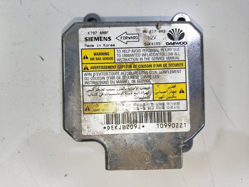 Recambio de kit airbag para daewoo lanos 1.6 cat referencia OEM IAM    Recambio de kit airbag para daewoo lanos 1.6 cat referencia OEM IAM