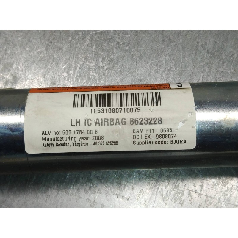 Recambio de airbag cortina delantero izquierdo para volvo s60 berlina 2.4 cat referencia OEM IAM 8623228 606178400B 