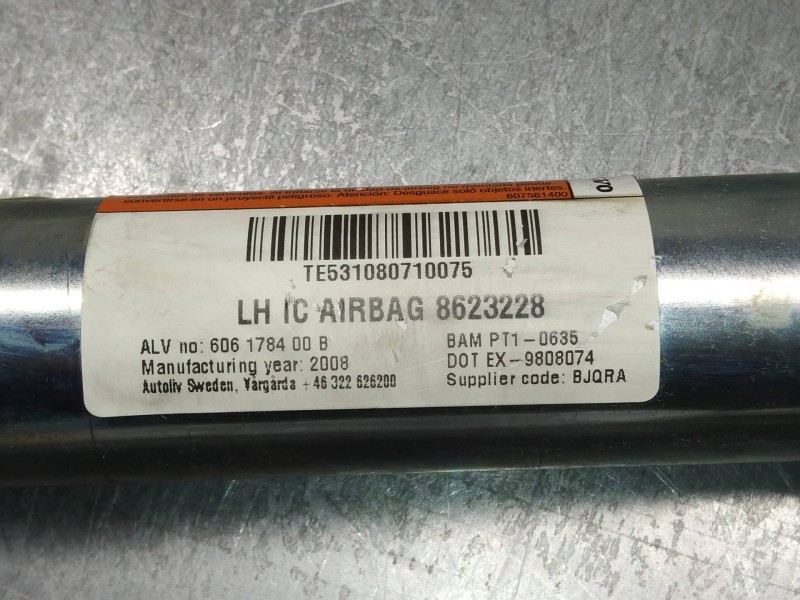 Recambio de airbag cortina delantero izquierdo para volvo s60 berlina 2.4 cat referencia OEM IAM 8623228 606178400B 
