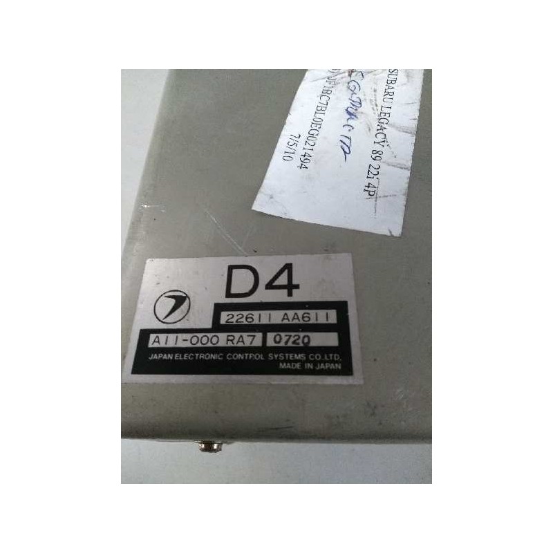 Recambio de centralita motor uce para subaru legacy berl./familiar b10 (bc/bjf) 2.2 cat referencia OEM IAM 22611AA611 A11000RA7 