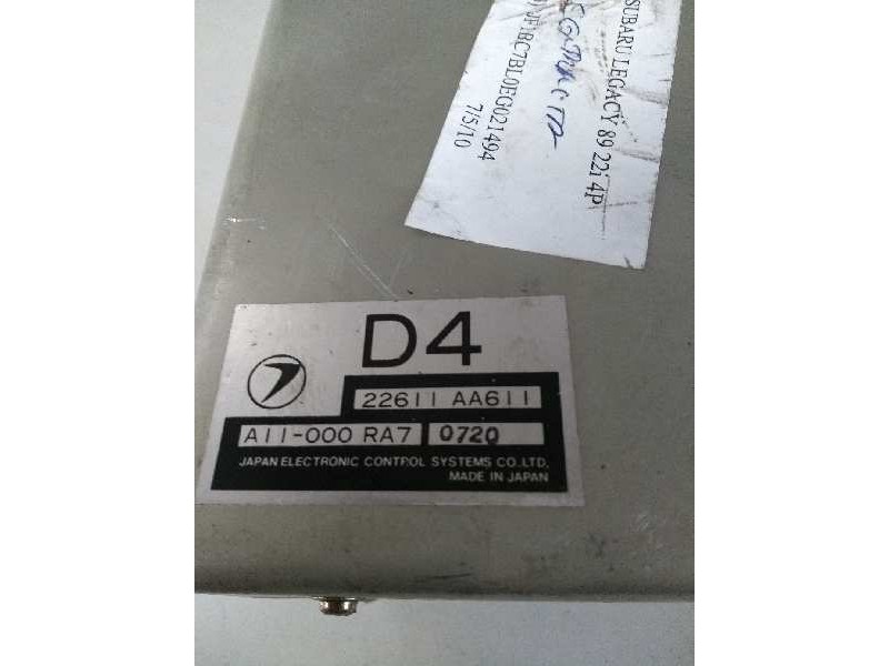 Recambio de centralita motor uce para subaru legacy berl./familiar b10 (bc/bjf) 2.2 cat referencia OEM IAM 22611AA611 A11000RA7 