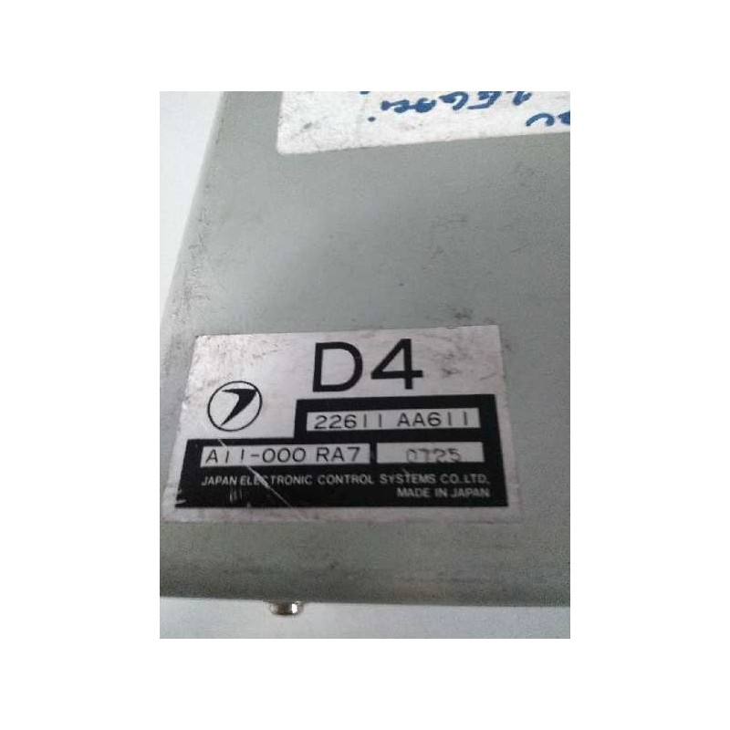 Recambio de centralita motor uce para subaru legacy berl./familiar b10 (bc/bjf) 2.2 4wd berlina referencia OEM IAM 22611AA611 A1