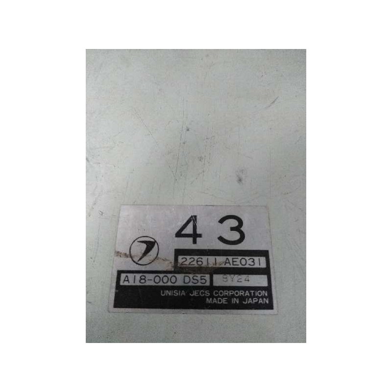 Recambio de centralita motor uce para subaru legacy berl./familiar b10 (bc/bjf) referencia OEM IAM 22611AE031 A18000DS5 43