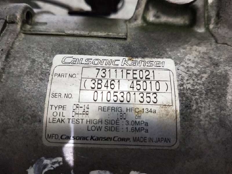 Recambio de compresor aire acondicionado para subaru impreza g11 (gd/gg) 2.0 cat referencia OEM IAM 73111FE021 3B46145010 