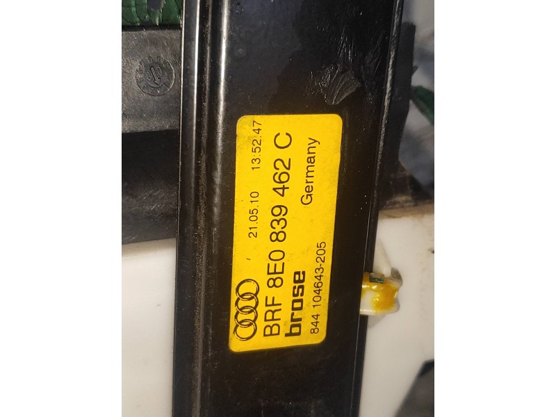 Recambio de elevalunas trasero derecho para seat exeo st (3r5)(2009>) sport referencia OEM IAM 8E0839462C 8E0959802E 