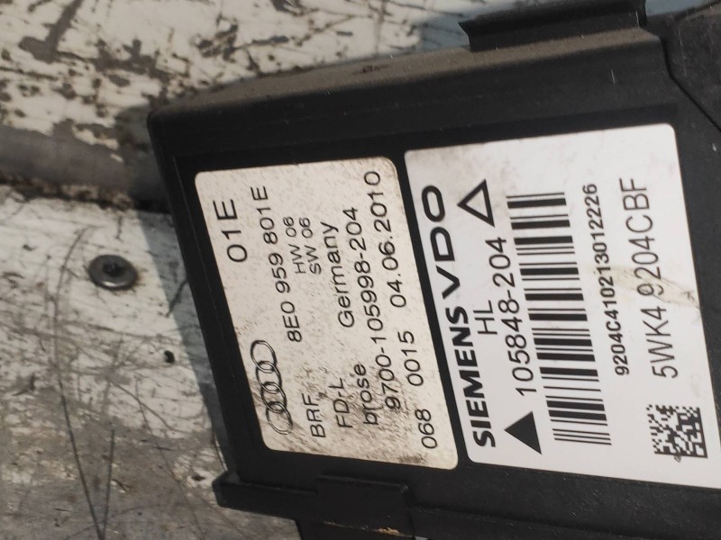 Recambio de elevalunas trasero izquierdo para seat exeo st (3r5)(2009>) sport referencia OEM IAM 8E0839461C  