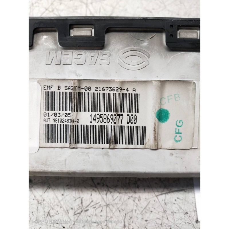 Recambio de pantalla multifuncion para fiat ulysse (179) 2.2 jtd dynamic referencia OEM IAM 1495869077 D00 216736294A