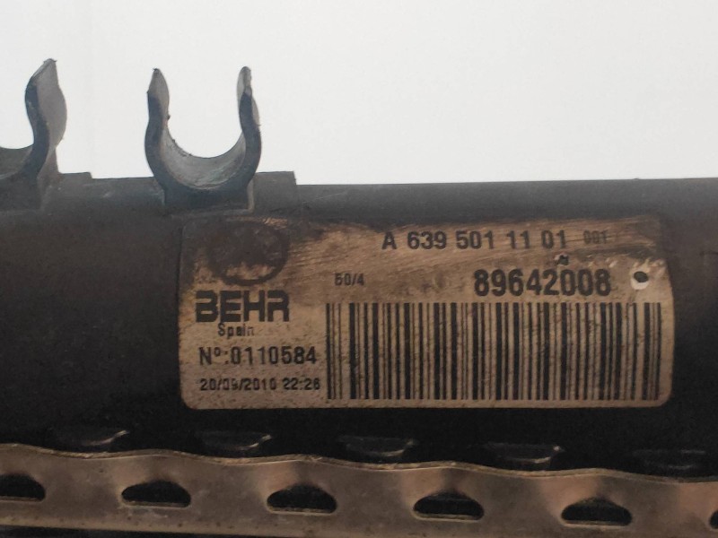 Recambio de radiador agua para mercedes vito kasten (639) 113 cdi lang (639.603) referencia OEM IAM 89642008 A6395011101 