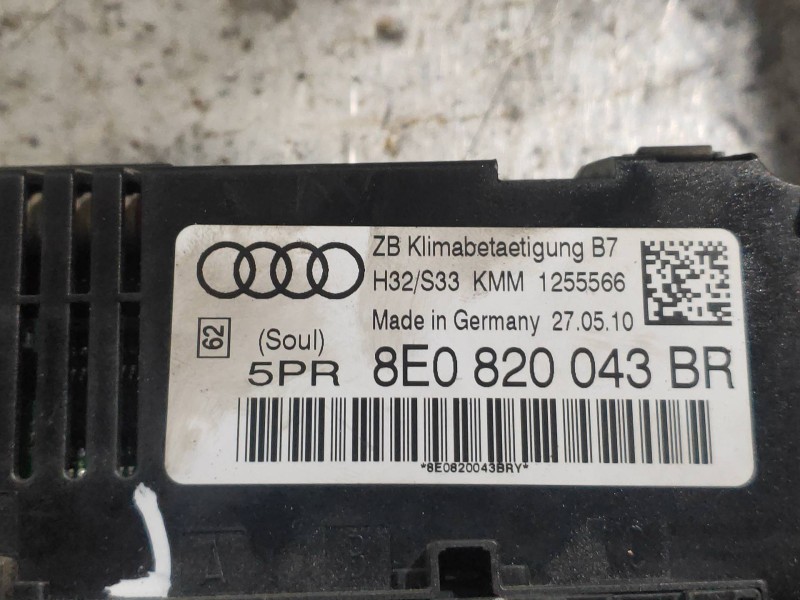Recambio de mando calefaccion / aire acondicionado para seat exeo st (3r5)(2009>) sport referencia OEM IAM 8E0820043BR  