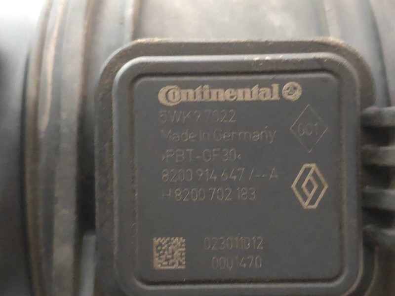 Recambio de caudalimetro para renault master kombi l1h1 3,0t referencia OEM IAM 5WK97022 8200914647A 8200702183 CONTINENTAL