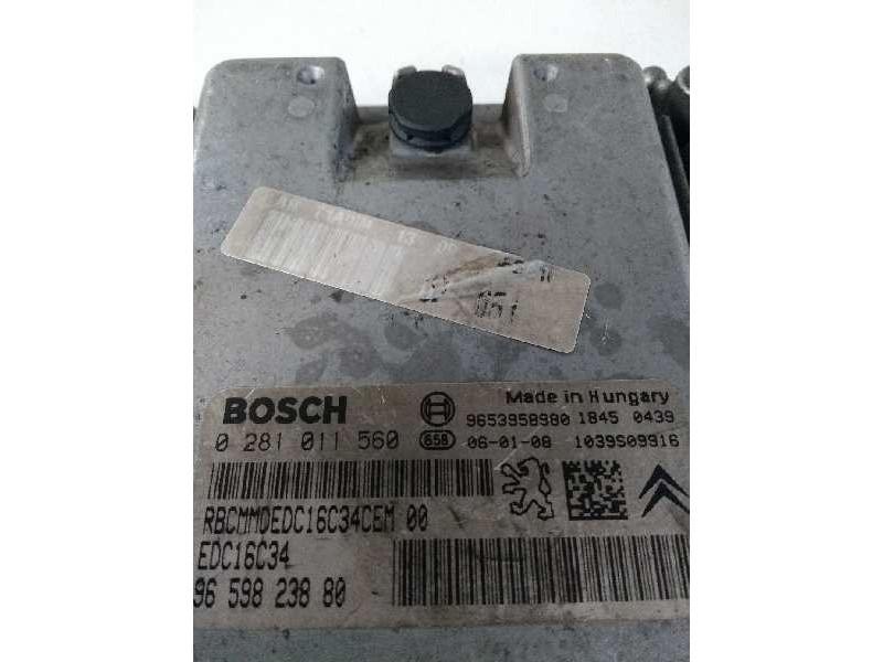 Recambio de centralita motor uce para peugeot 206 berlina xs referencia OEM IAM 0281011560 9659823880 EDC16C34