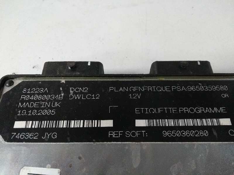 Recambio de centralita motor uce para peugeot partner (s2) totem referencia OEM IAM R04080034B 9650359580 9650360280 81223A Recambio de centralita motor uce para peugeot partner (s2) totem referencia OEM IAM R04080034B 9650359580 9650360280 81223A