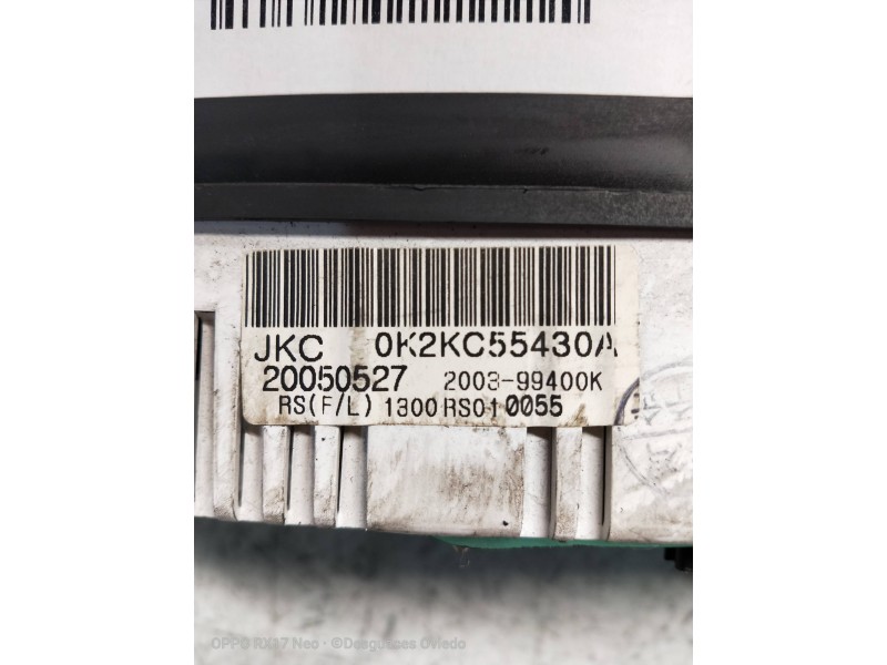 Recambio de cuadro instrumentos para kia carens 2.0 crdi ex monovolumen referencia OEM IAM 200399400K 20050527 OK2KC55430A