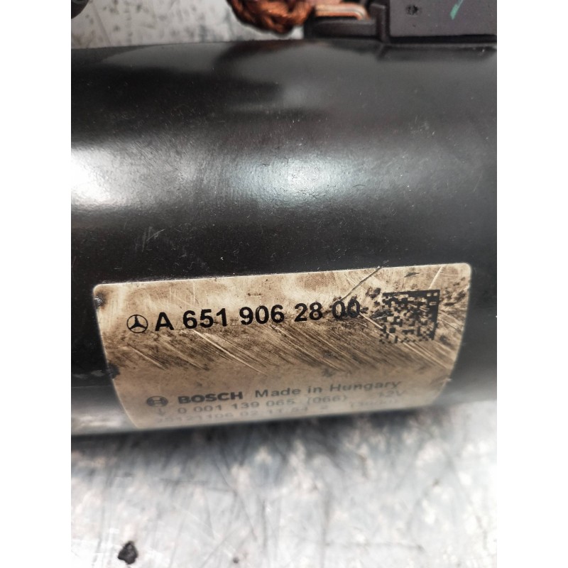 Recambio de motor arranque para mercedes clase c (w204) berlina c 200 cdi (204.007) referencia OEM IAM 0001139065 BOSCH CDI