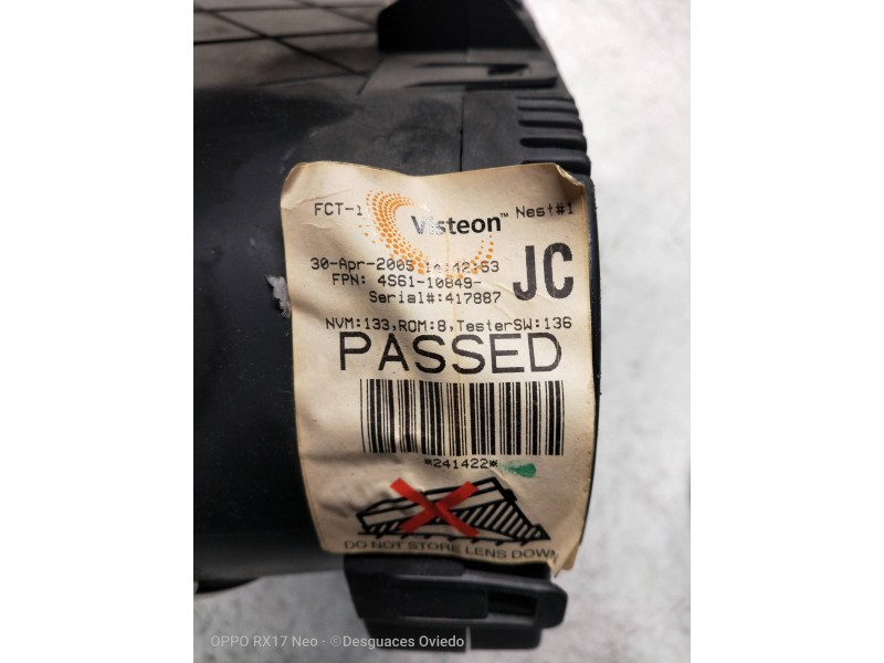 Recambio de cuadro instrumentos para ford fiesta (cbk) ambiente referencia OEM IAM 4S6110849 JC 