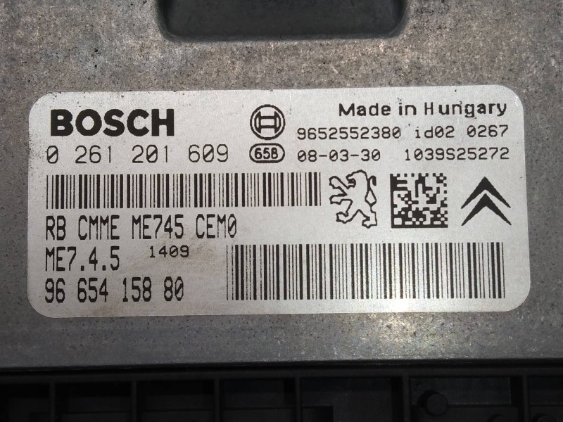 Recambio de centralita motor uce para citroen c4 sedan collection referencia OEM IAM 0261201609 9665415880 ME745