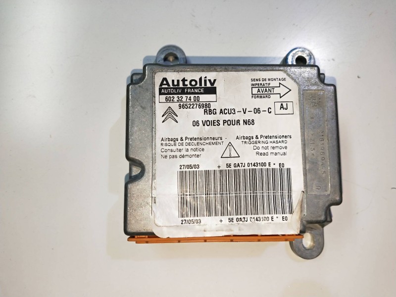 Recambio de kit airbag para citroen xsara picasso 2.0 hdi cat (rhy / dw10td) referencia OEM IAM    Recambio de kit airbag para citroen xsara picasso 2.0 hdi cat (rhy / dw10td) referencia OEM IAM