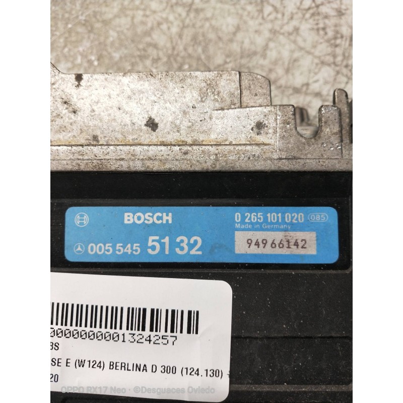 Recambio de centralita abs para mercedes clase e (w124) berlina d 300 (124.130) referencia OEM IAM 0265101020 0055455132 