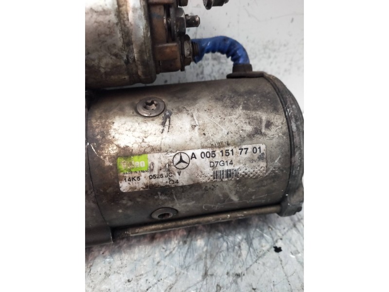 Recambio de motor arranque para mercedes clase e (w211) berlina e 270 cdi (211.016) referencia OEM IAM D7G14 VALEO A0051517701 C