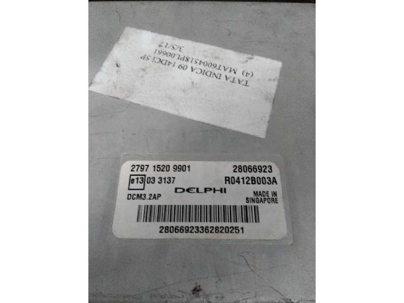 Recambio de centralita motor uce para tata indica 1.4 diesel referencia OEM IAM R0412B003A 279715209901 28066923 DCM32AP