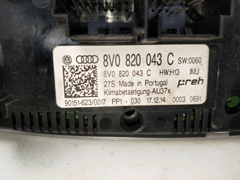 Recambio de mando calefaccion / aire acondicionado para audi a3 (8v) 1.6 tdi referencia OEM IAM 8V0820043C 901516230017 