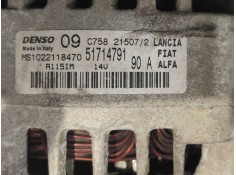 Recambio de alternador para fiat nuova 500 (150) lounge referencia OEM IAM MS1022118470 51714791 DENSO 2