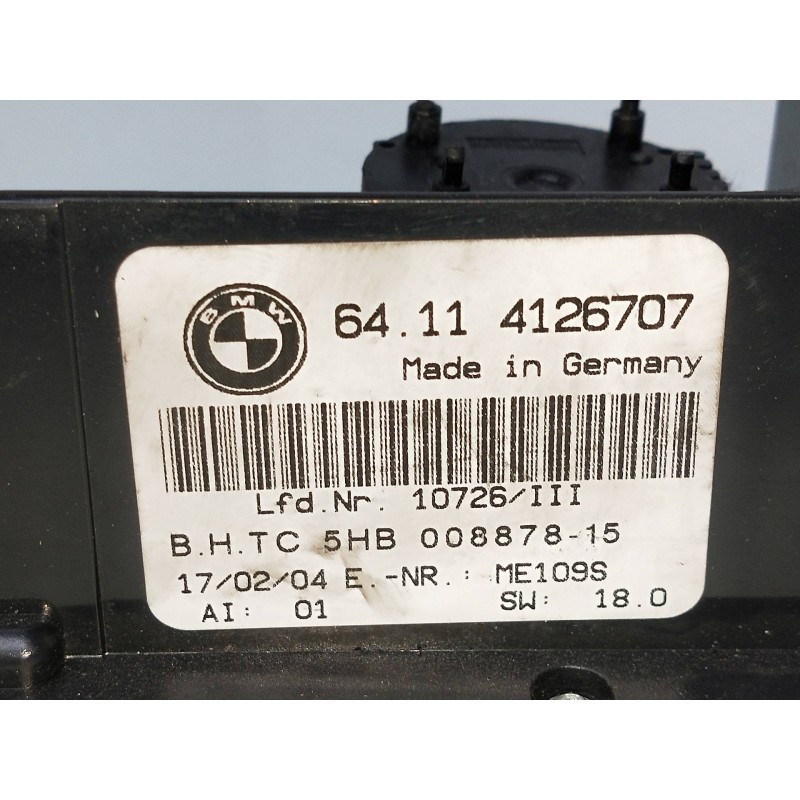 Recambio de mando calefaccion / aire acondicionado para bmw serie 3 compact (e46) 2.0 16v diesel cat referencia OEM IAM 64114126