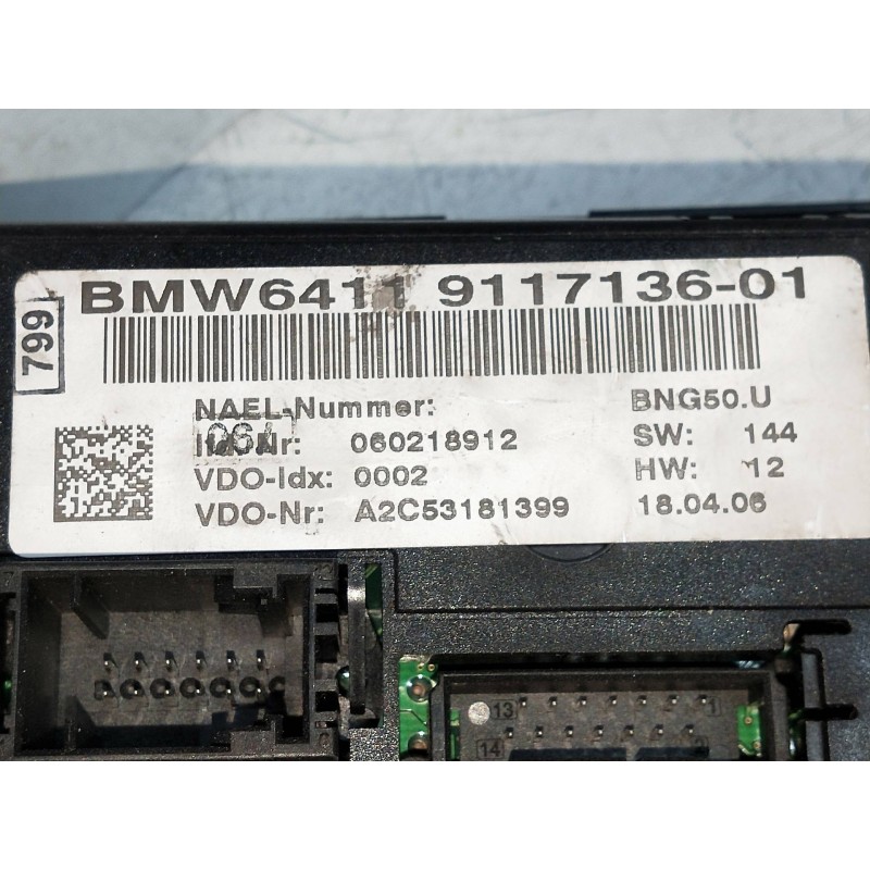 Recambio de mando calefaccion / aire acondicionado para bmw serie 3 touring (e91) 2.0 16v diesel referencia OEM IAM 641191171360