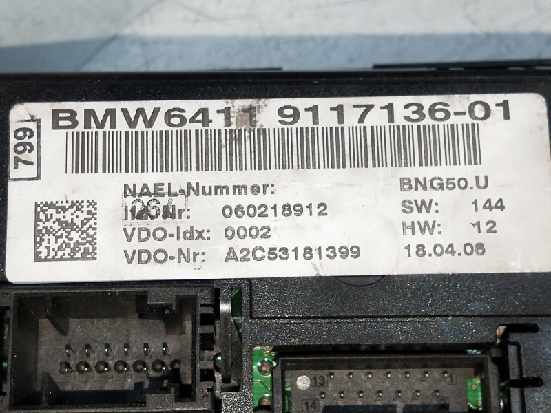 Recambio de mando calefaccion / aire acondicionado para bmw serie 3 touring (e91) 2.0 16v diesel referencia OEM IAM 641191171360