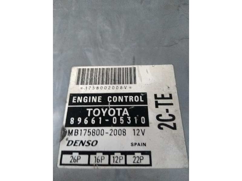 Recambio de centralita motor uce para toyota avensis berlina (t 22) 2.0 turbodiesel cat referencia OEM IAM 8966105310 MB17580020